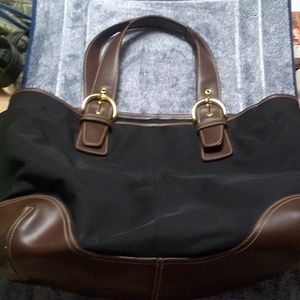 Simply Go Black and Brown Shoulder Bag